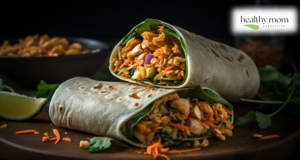 Asian Spicy Thai Chicken Wrap